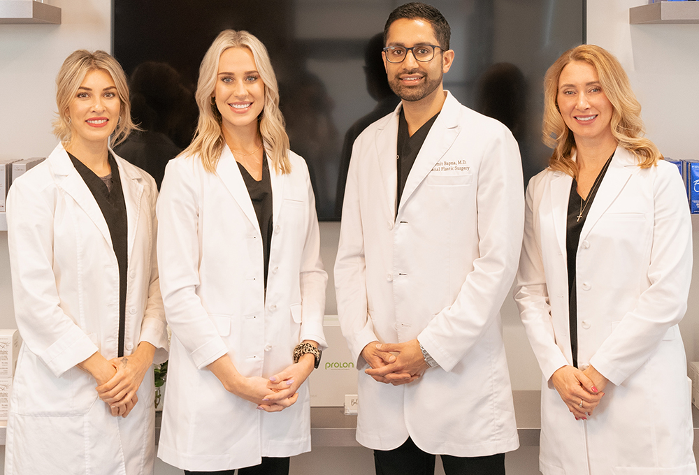 Team of hair restoration practitioners at Ohio Hair Restoration smiling together